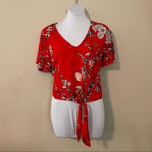 Lily white floral top